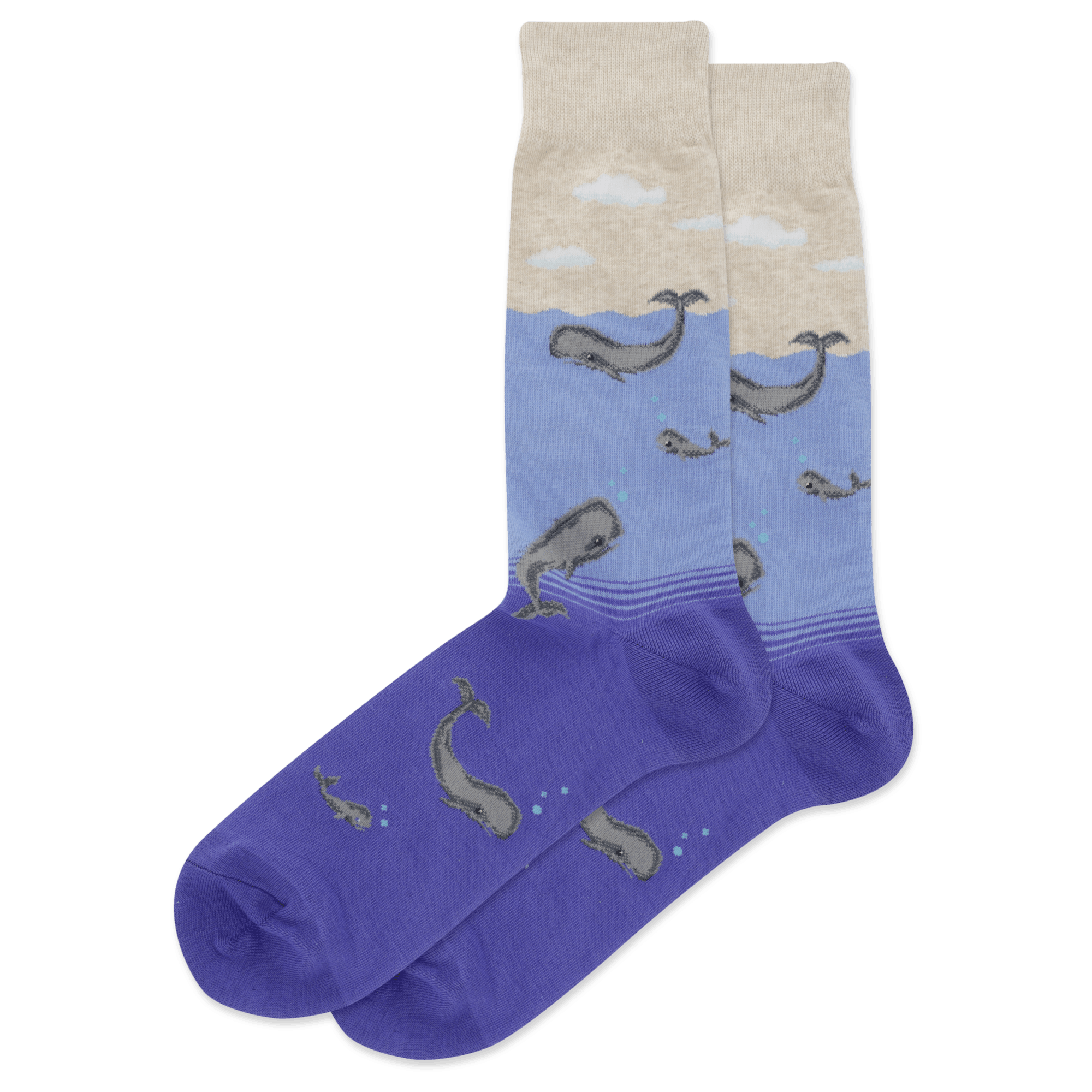 Whale Family Men’s Crew Sock