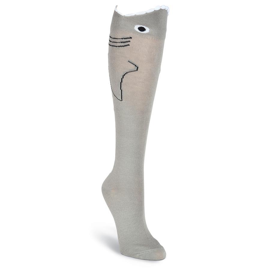 Wide Mouth Shark Socks Women’s Knee High Sock