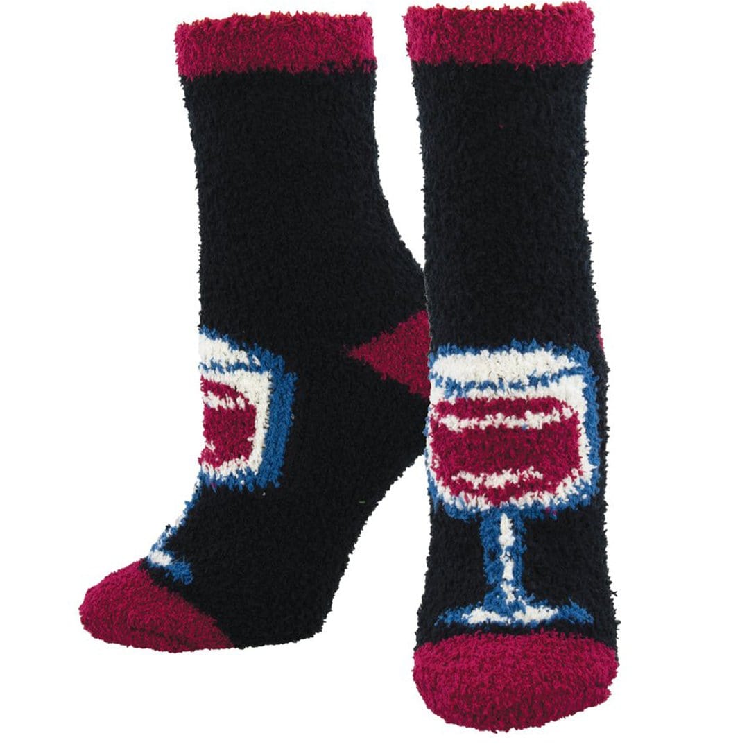 Wine Wednesday Fuzzy Women’s Crew Sock