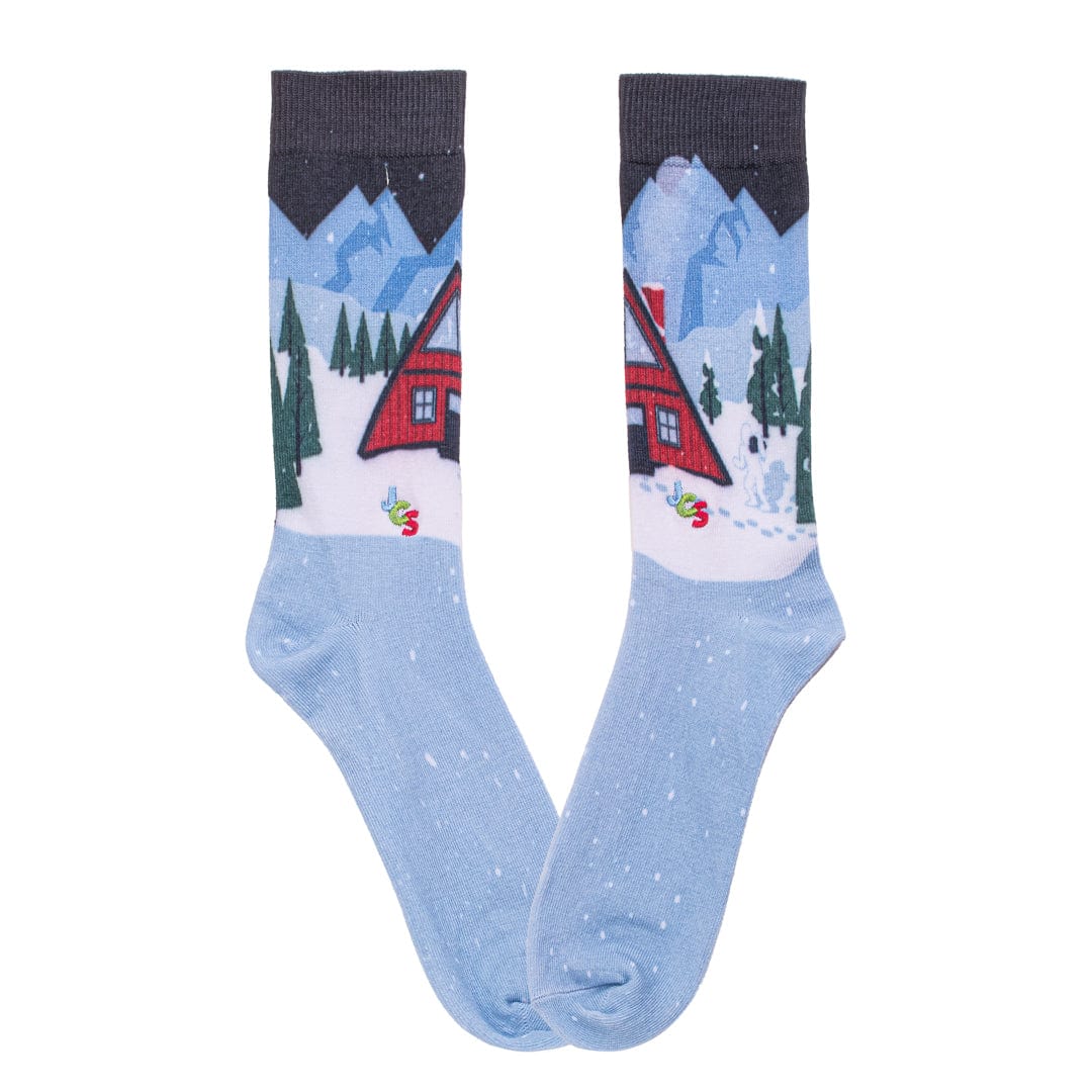 Winter Scene Crew Socks