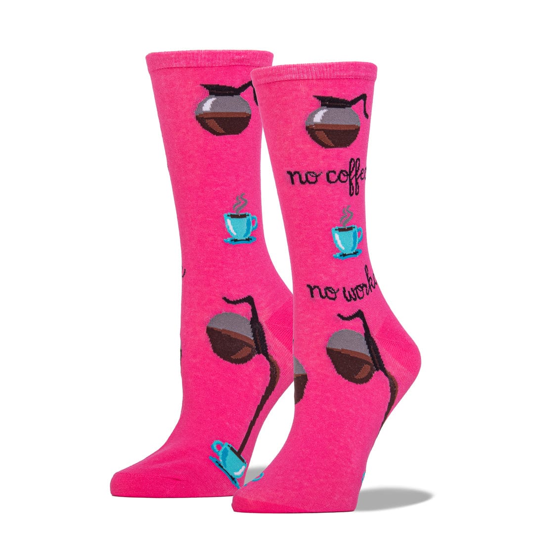 No Coffee No Workee Crew Socks