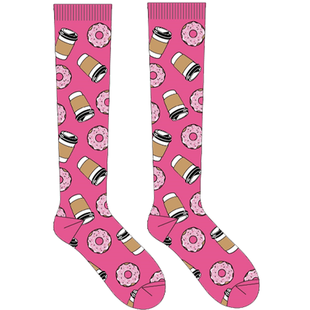 Coffee & Donuts Compression Socks