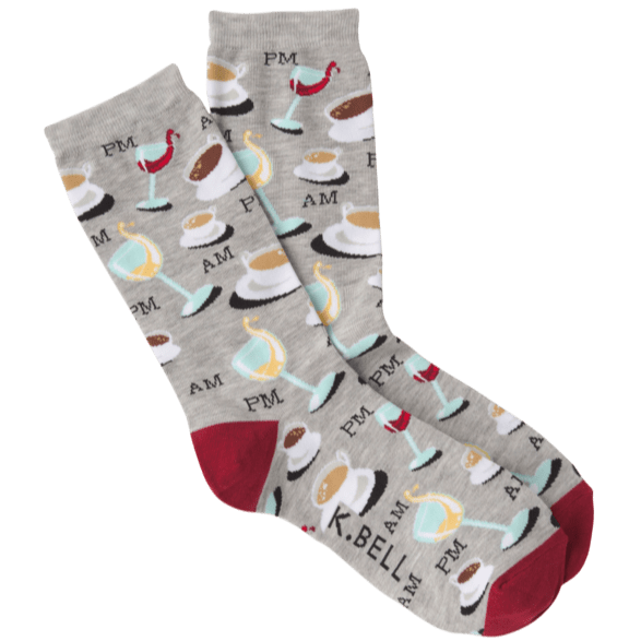 Coffee and Wine Women’s Crew Socks