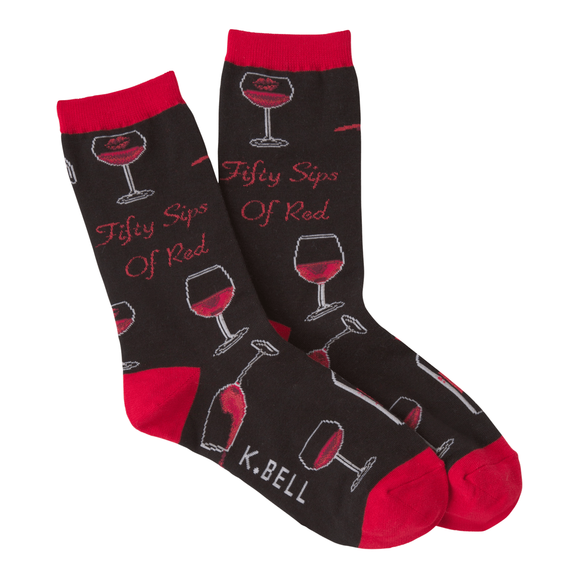 Fifty Sips Of Red Women’s Crew Socks