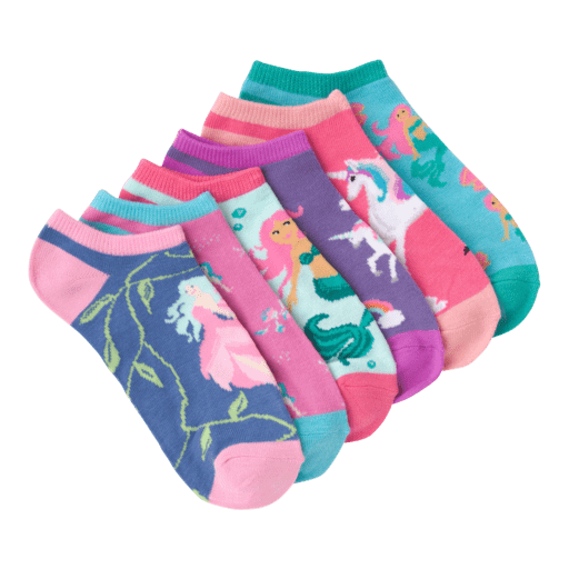 Women’s Mythical Creatures No Show Socks Six Pair Pack