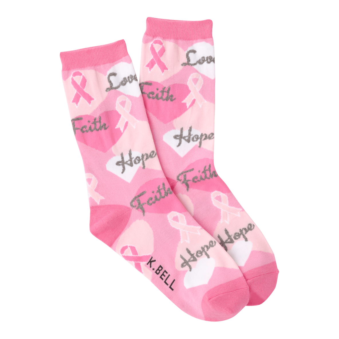 Pink Ribbon Socks Women’s Crew Sock