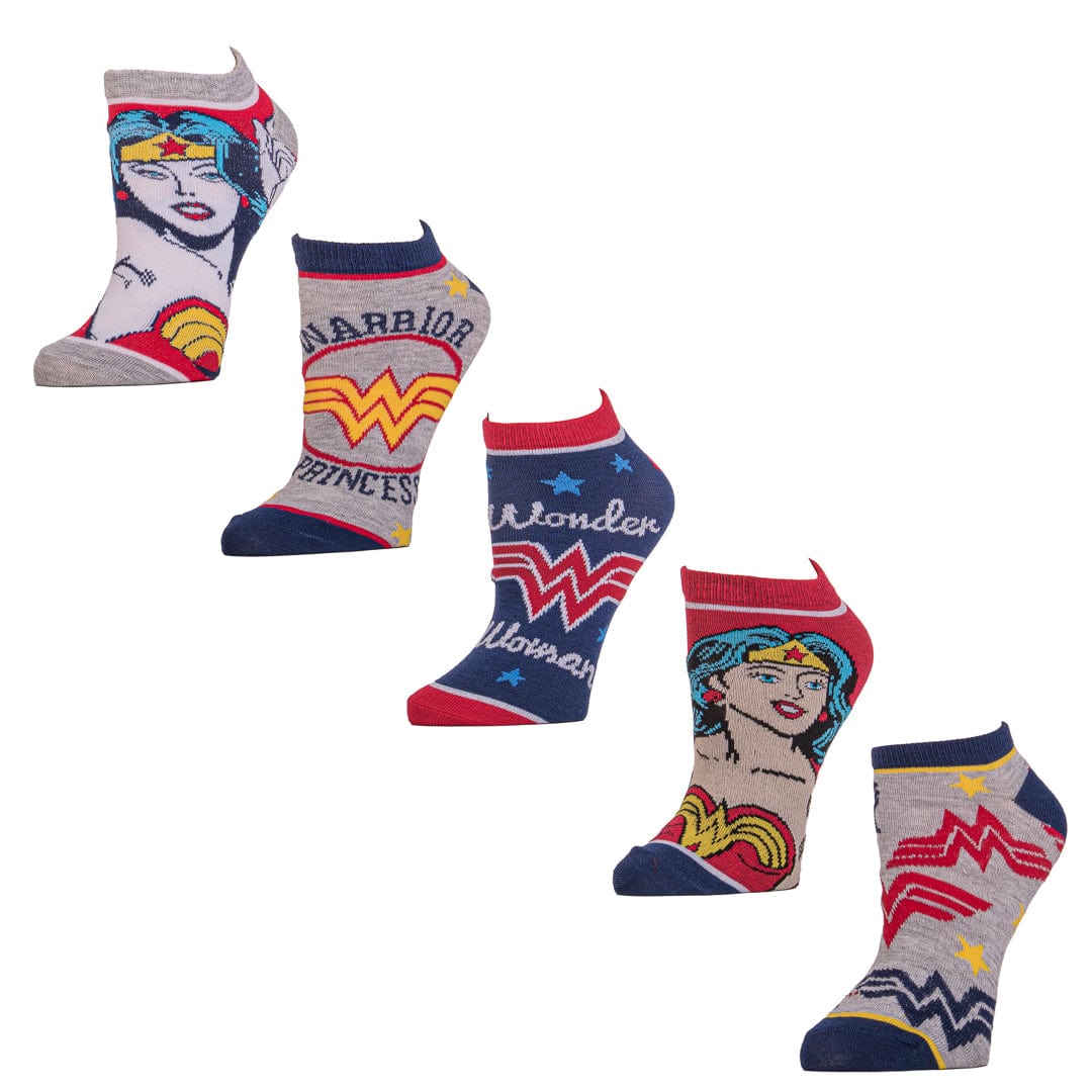 Wonder Woman 5 Pair Ankle Socks