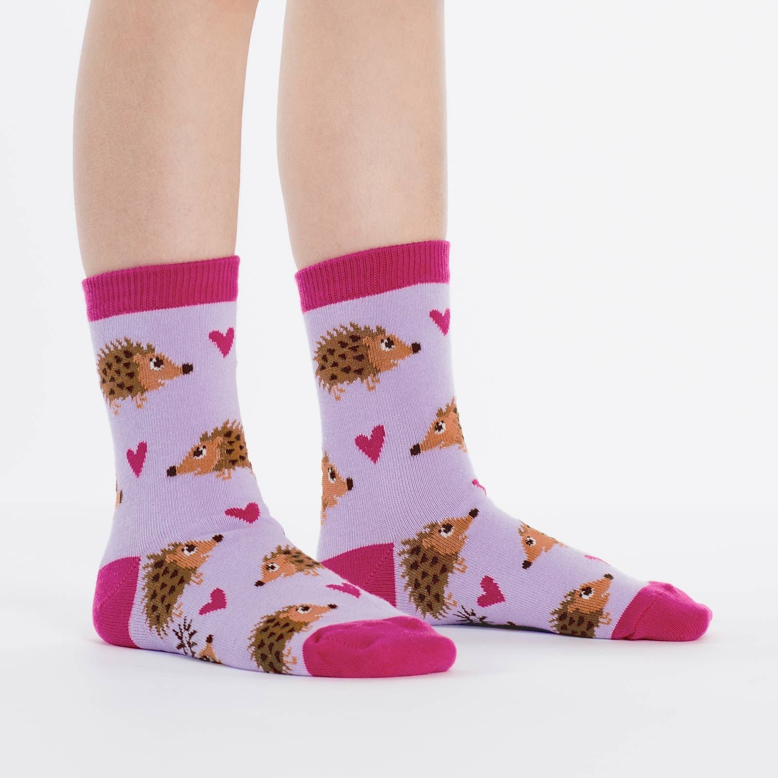 Hedgehog Heaven Youth Crew Socks