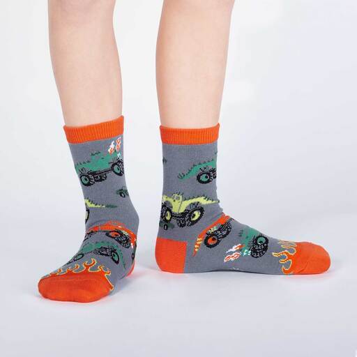 Monster Truck Junior Crew Sock