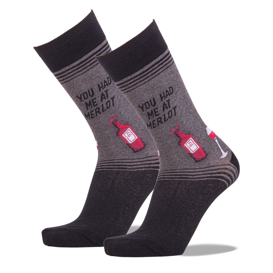 You Had Me At Merlot Men’s Crew Sock