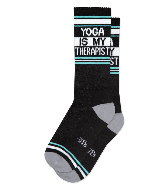 Yoga Is My Therapist Unisex Crew Socks