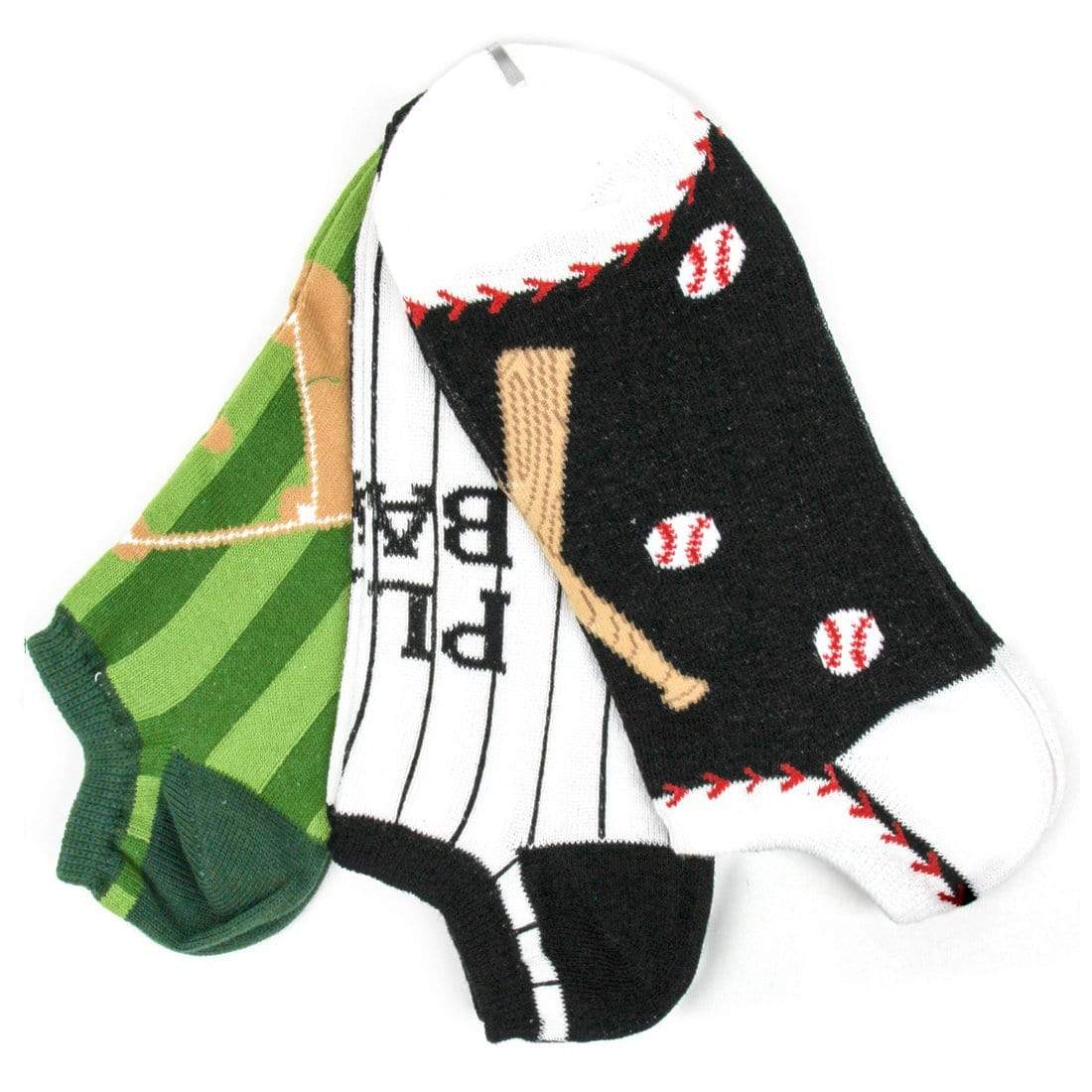 Baseball No Show Men’s 3 Pack