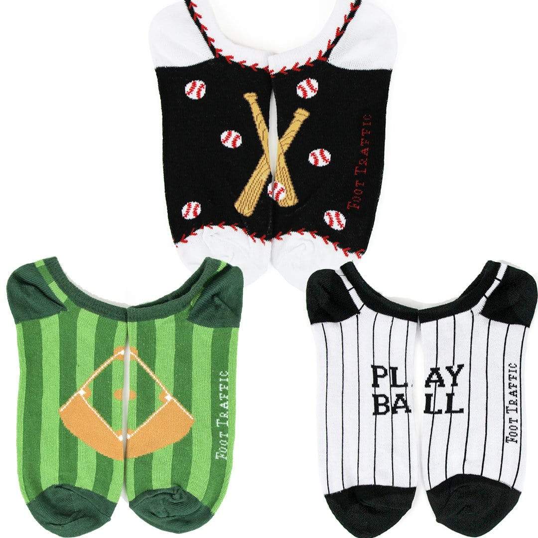 Baseball No Show Men’s 3 Pack