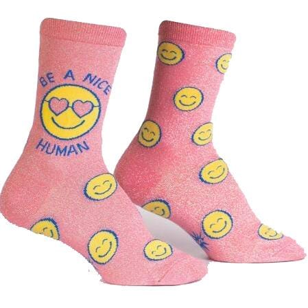 Be A Nice Human Women’s Crew Socks