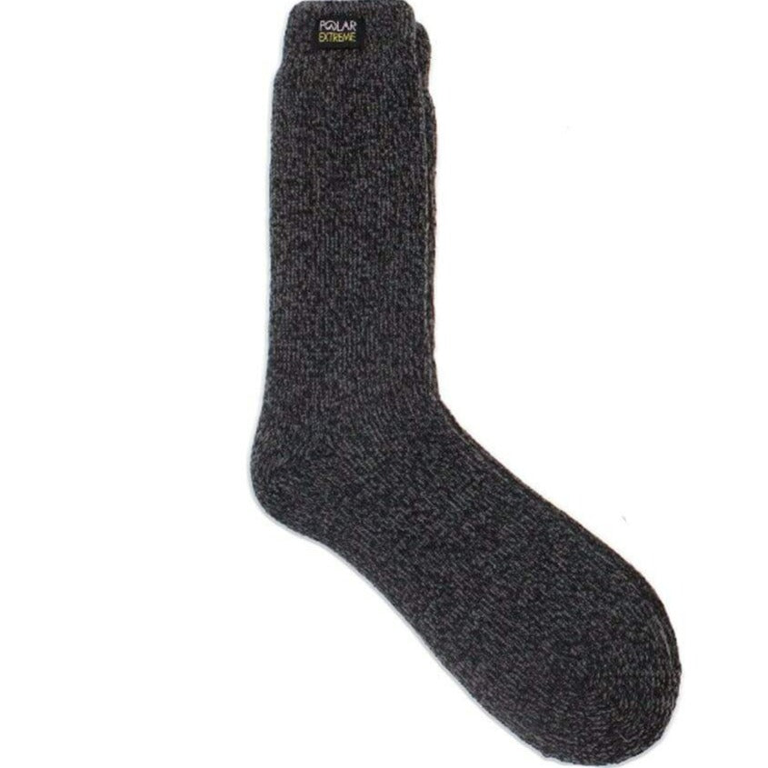 Polar Extreme Heat Men’s Marled Heavy Brushed Socks