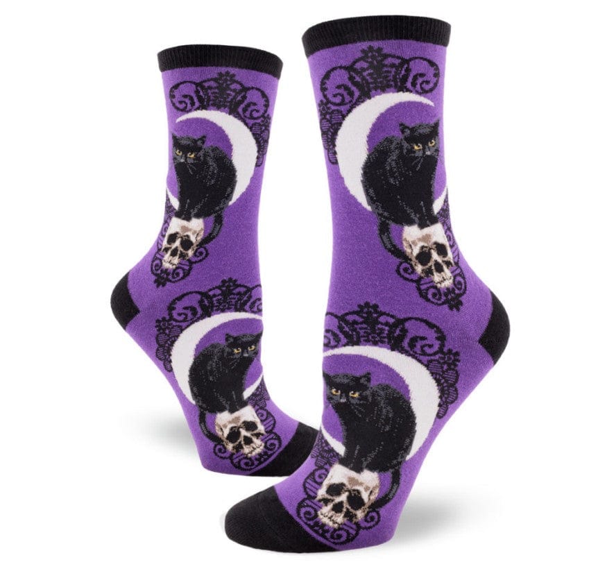 Black Cat Moon Women’s Crew Socks