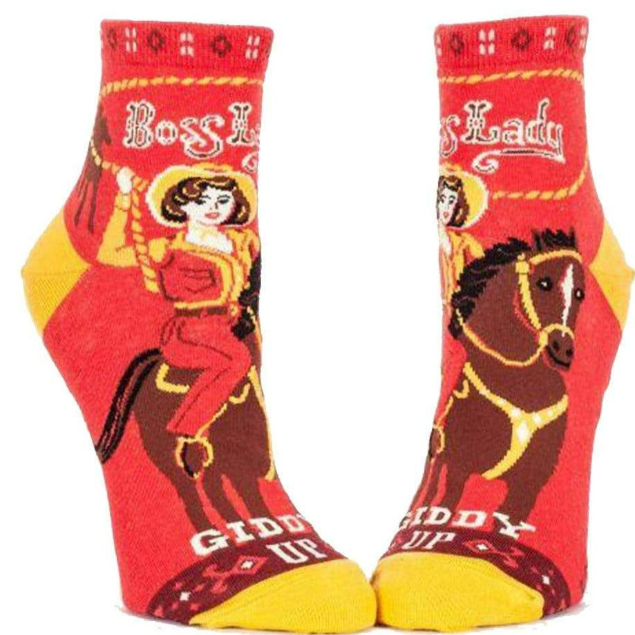 Boss Lady Giddy Up! Women’s Ankle Socks