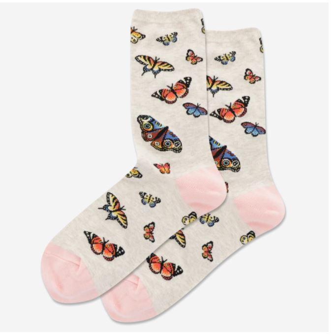 Women’s Butterfly Crew Socks