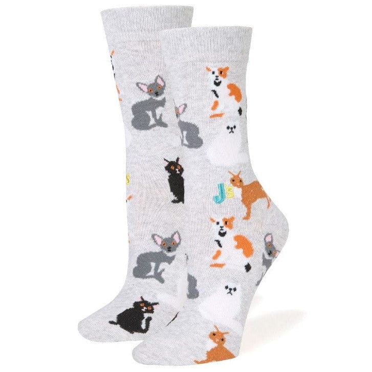 Cat Breeds Crew Socks