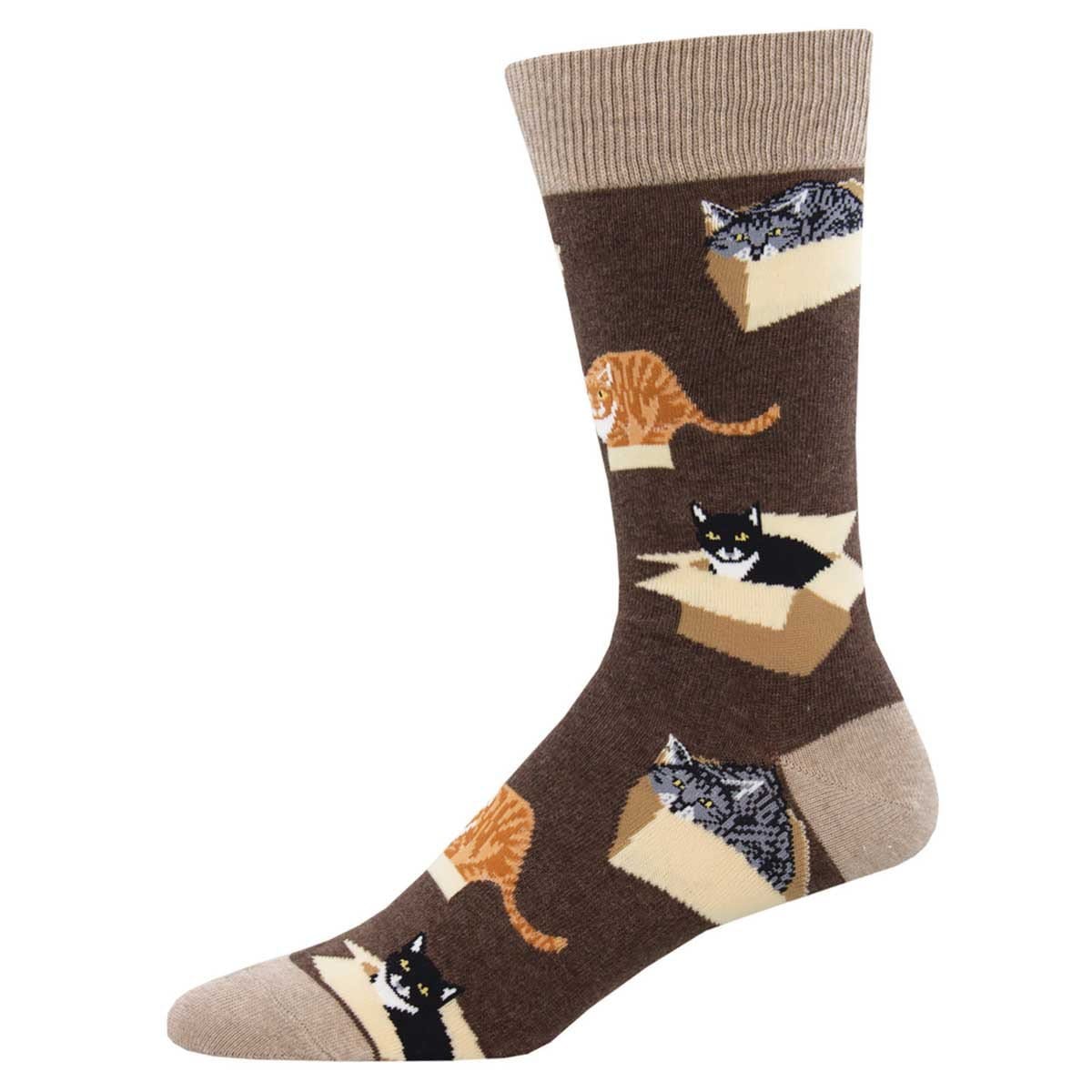 Cat In A Box Men’s Crew Sock