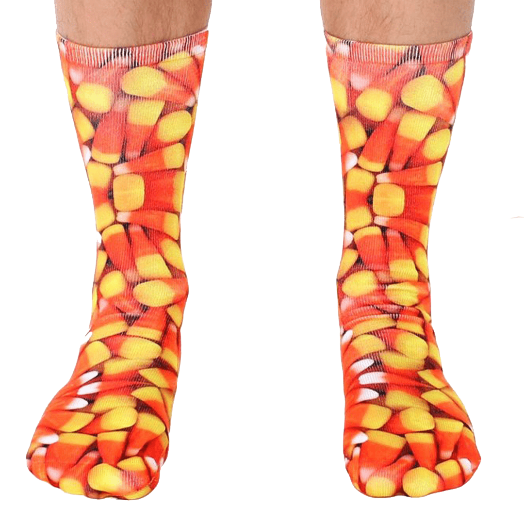 Candy Corn Unisex Crew Socks