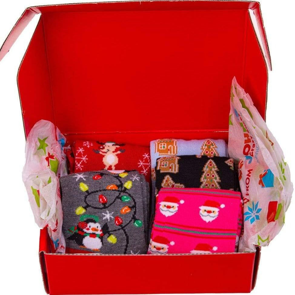 Christmas Lover Gift Box For Her 5 Socks