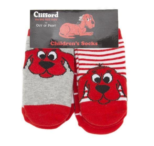 Clifford The Big Red Dog 4 Pack Socks