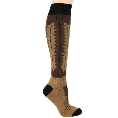 Cowboy Boot Women’s Knee High Socks