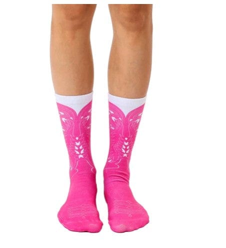 Cowgirl Boot Crew Socks