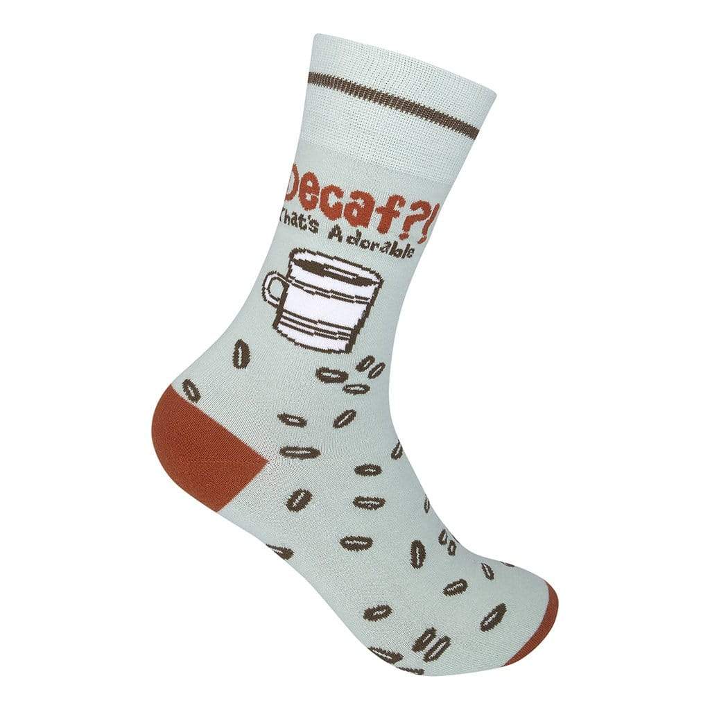 Decaf? That’s Adorable Unisex Crew Sock