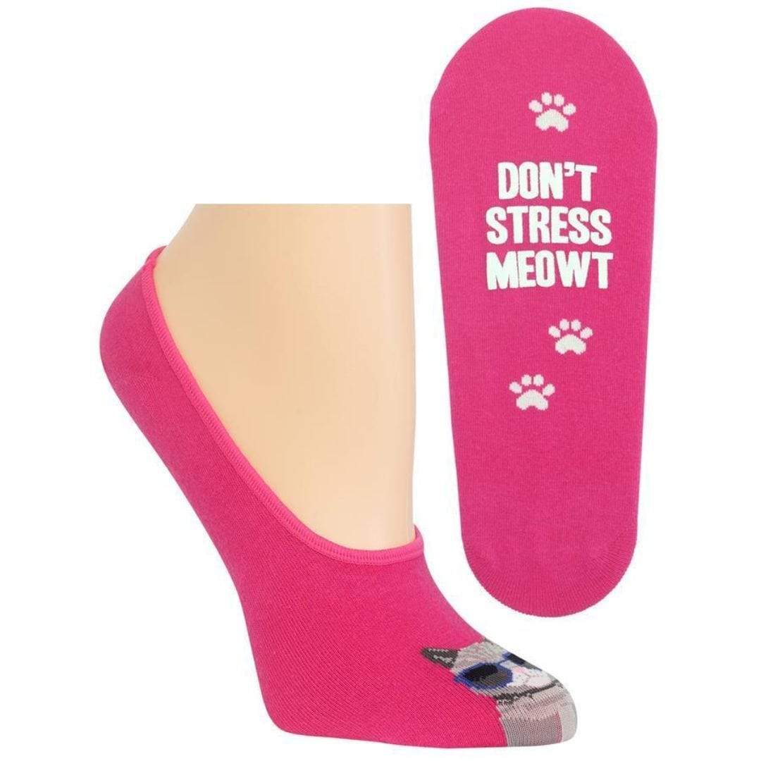 Don’t Stress Meow’t Socks Women’s No Show Sock