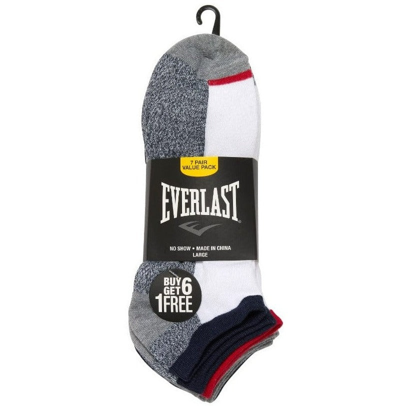 DOORBUSTER Everlast No Show Socks 7 Pack