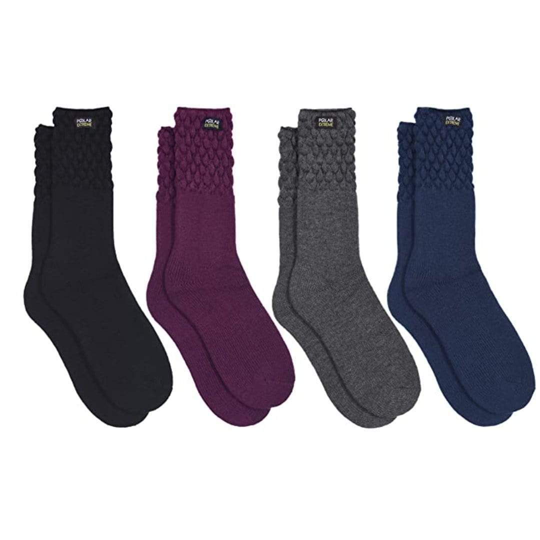 Charcoal Polar Extreme Heat Women’s Sock with Textured Top