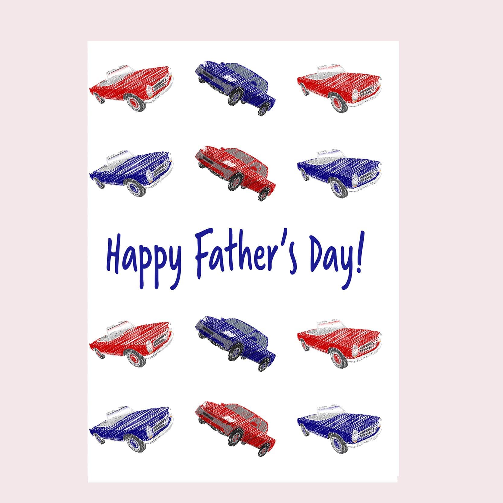 Father’s Day Car Greeting Card