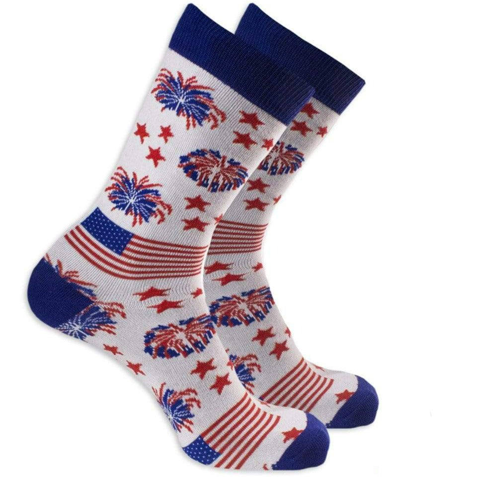 John’s Patriotic Fireworks Crew Socks