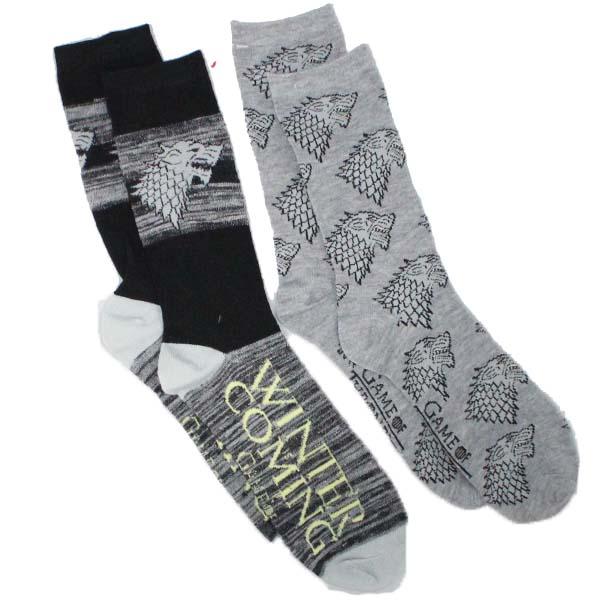 Game of Thrones Winter Is Coming Crew Sock 2-Pack