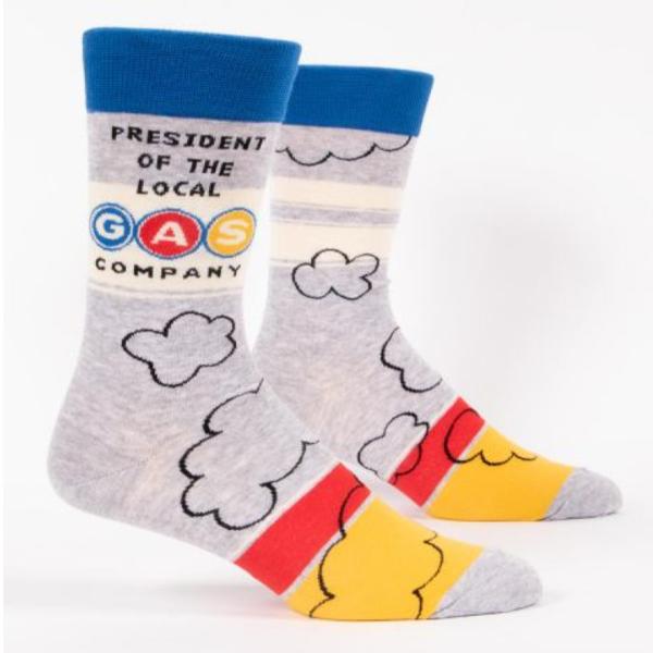 President of the Local Gas Company Socks Men’s Crew Sock