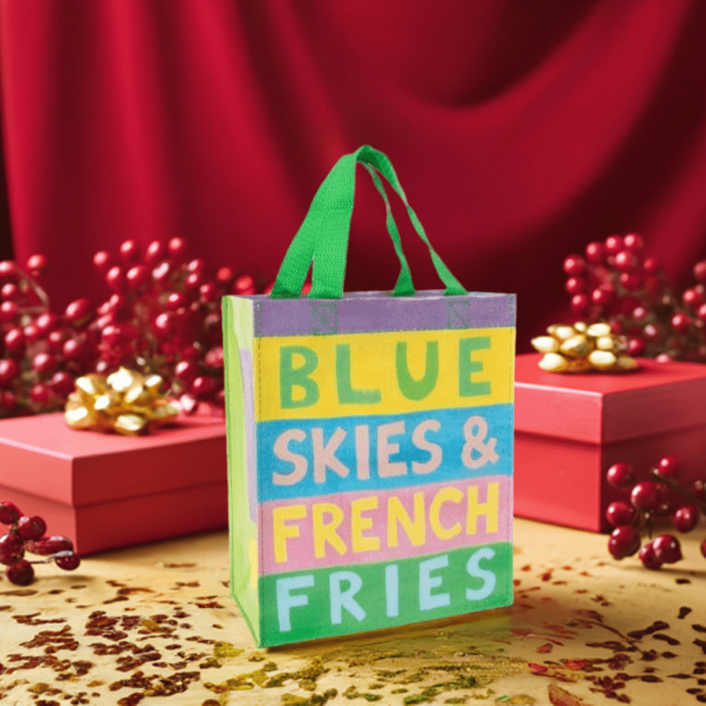 Blue Skies & French Fries Small Tote Bag