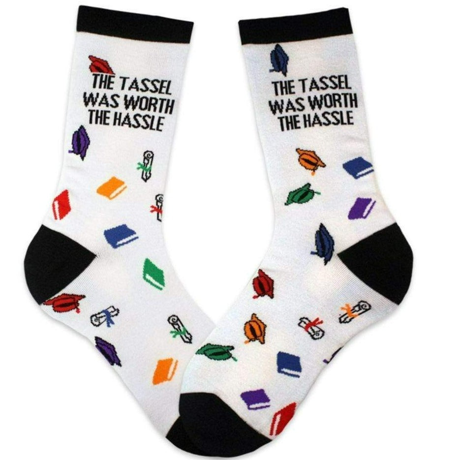 Graduation Socks “The Tassel Was Worth The Hassle”