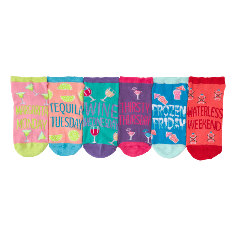 Women’s Happy Hour No Show Socks Six Pair Pack