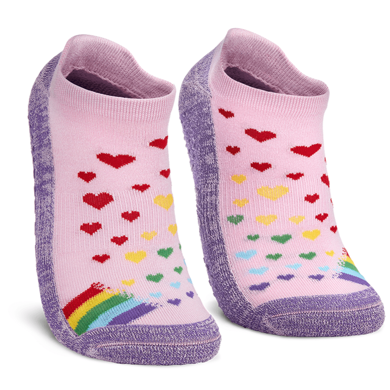 Harlow’s Rainbow Hearts Women’s Ankle Socks