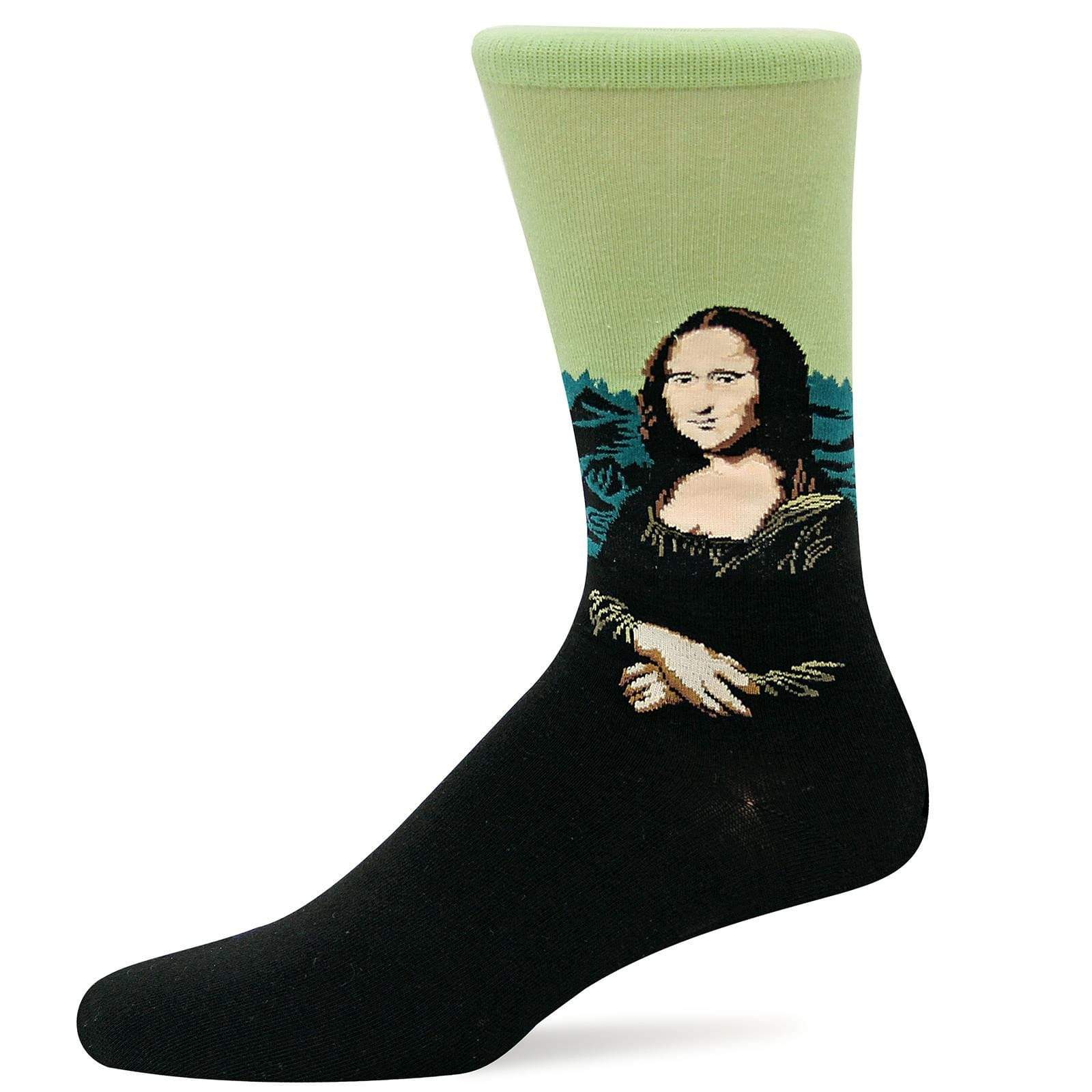 Mona Lisa Socks Men’s Crew Sock