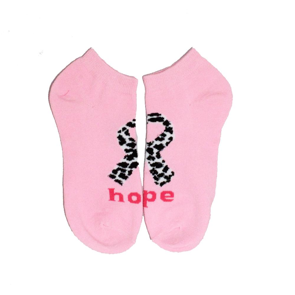 Pink Ribbon Breast Cancer Awareness Socks Women’s Ankle Sock