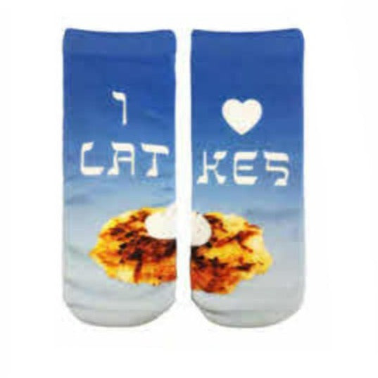 I Heart Latkes Ankle Socks