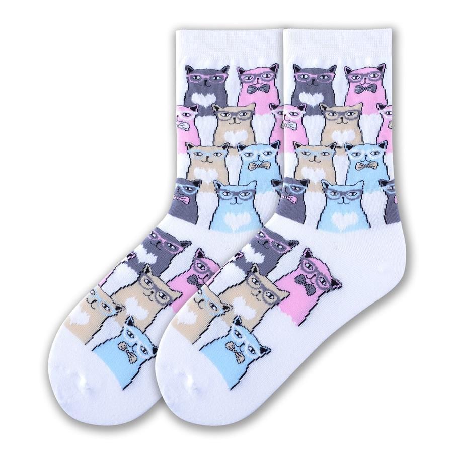 Wise Smarty Cats Women’s Crew Sock