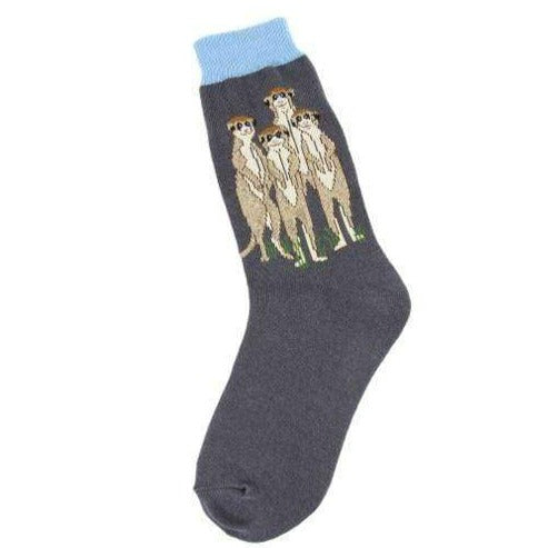 Meerkats Socks Women’s Crew Sock