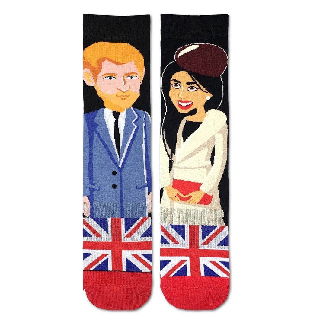 Prince Harry & Meghan Markle Socks Men’s Crew Sock