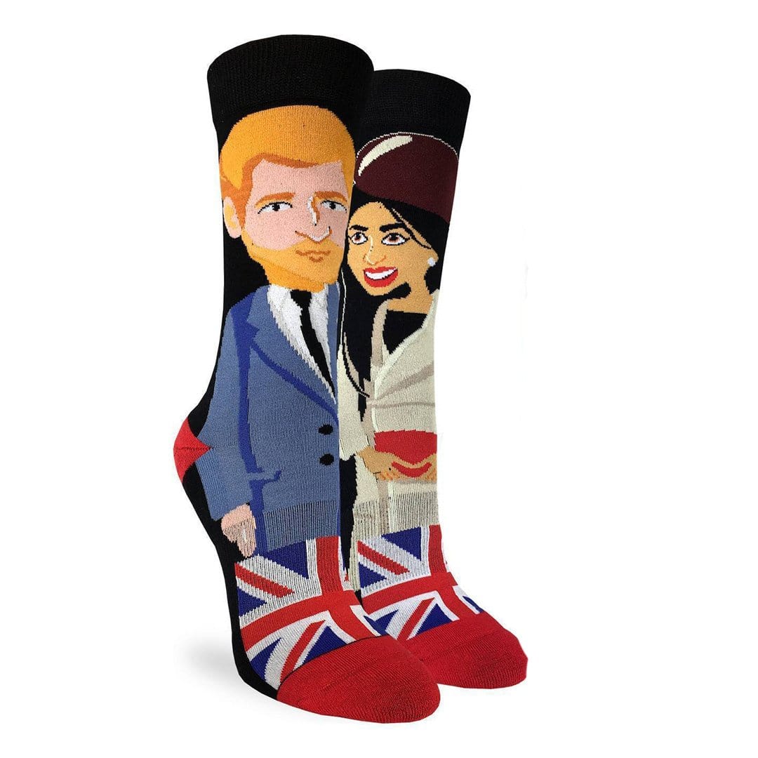 Prince Harry & Meghan Markle Socks Men’s Crew Sock