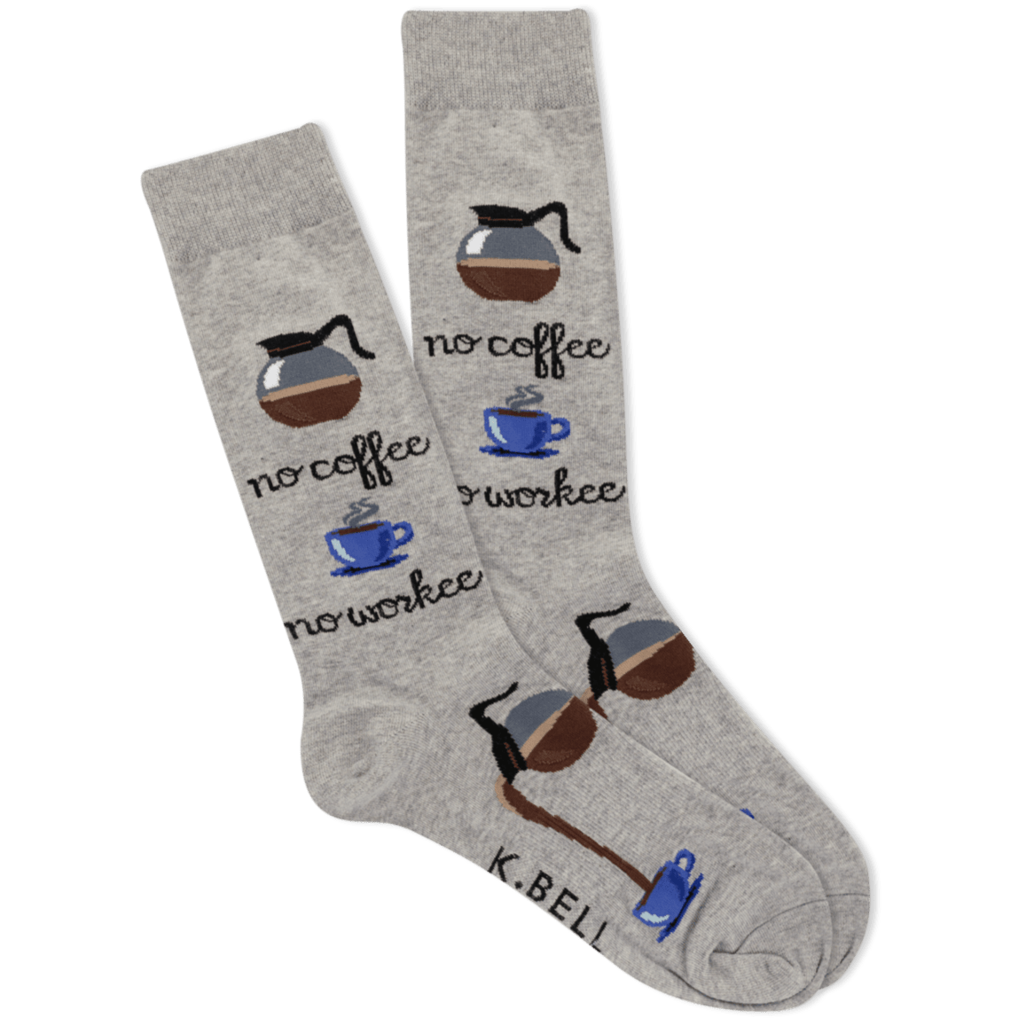 Men’s No Coffee No Workee Crew Socks