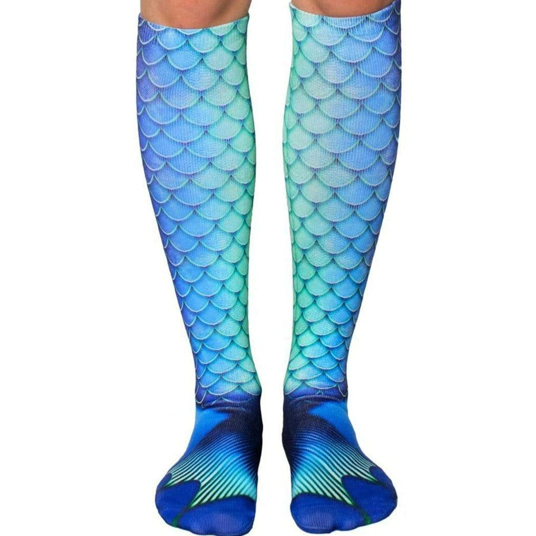 Mermaid Blue Sock Knee High Sock